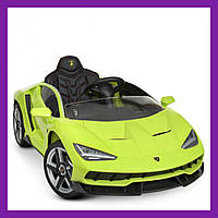 Детский спортивный электромобиль (Lamborghini) M 4319EBLR-5, Детская машина на аккумуляторе Зеленый 2 мотора B