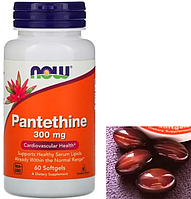 Пантетин Now Foods Pantethine 300 mg 60 капсул Витамин В5