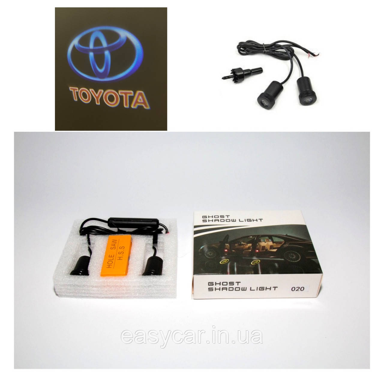 Логотип підсвічування двері Тойота Lazer door logo Toyota