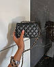 Модна жіноча маленька чорна сумка Chanel Шанель, фото 8