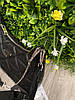 Модна жіноча чорна стьобана сумка Prada 2 в 1 Прада, фото 4