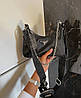 Модна жіноча нейлонова чорна сумка Prada Прада двійка 2 в 1, фото 4