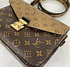 Модна жіноча коричнева сумка Louis Vuitton Metis Луї Вітон, фото 3