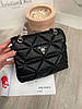 Модна жіноча чорна сумка з ручками Prada Прада, фото 3