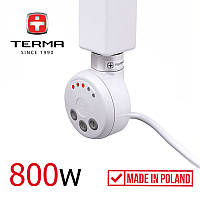 ТЭН для полотенцесушителя 800w Terma MEG White ТЭН Белый Электрический