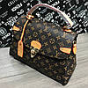 Модна жіноча коричнева сумка Louis Vuitton Луї Вітон, фото 4