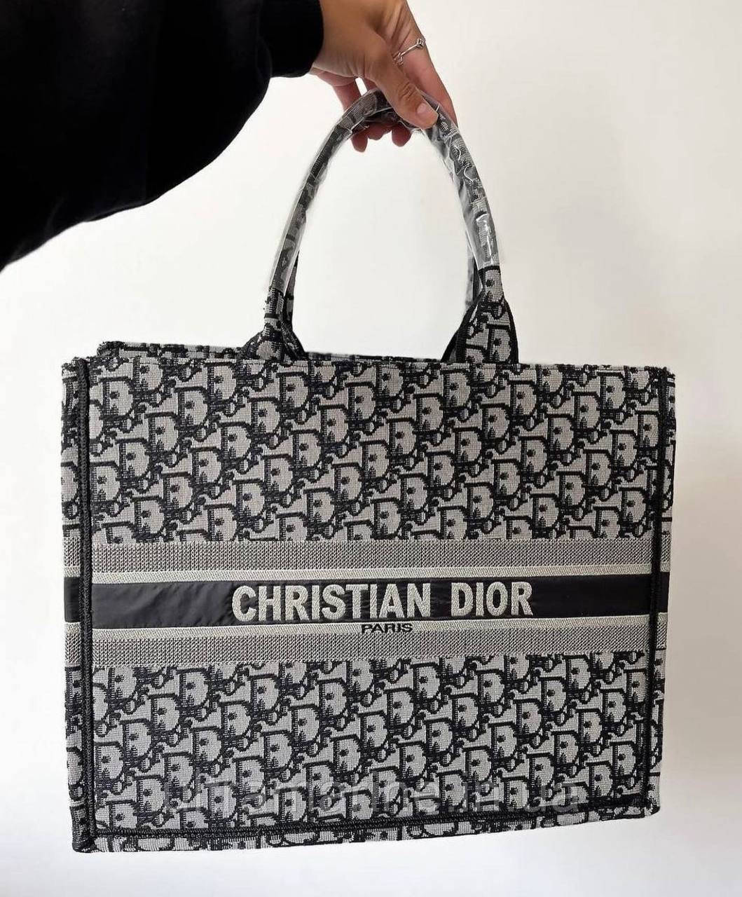 Модний жіночий текстовий сумка шопер християнської Dior Крістін Діор