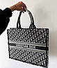 Модний жіночий текстовий сумка шопер християнської Dior Крістін Діор, фото 4