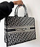 Модний жіночий текстовий сумка шопер християнської Dior Крістін Діор, фото 5