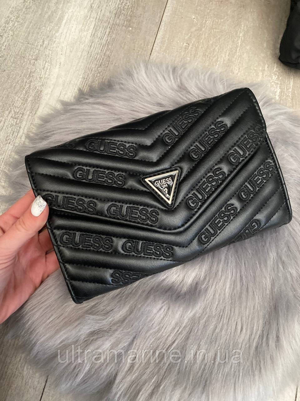 Клатч сумка Guess 22x15sm жіноча, еко-кожа (кача копія бренду Гесс, Туреччина)