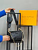 Модна жіноча чорна сумка Louis Vuitton 3 в 1 Луї Вітон, фото 2