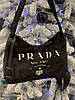 Модна жіноча хутрова чорна сумка Prada Прада, фото 6