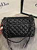 Модна жіноча чорна сумка Chanel Шанель з ручками, фото 8