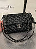 Модна жіноча чорна сумка Chanel Шанель з ручками, фото 10