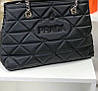 Модна жіноча чорна сумка Prada Прада з ручками, фото 5