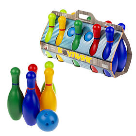 Боулінг "Кеглі 10" (кеглі - 10 шт, куля - 2 шт), 1-002, Toyman