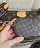 Модна жіноча коричнева сумка Louis Vuitton 3 в 1 Луї Вітон, фото 8