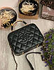 Модна жіноча Чорна шкіряна сумка Chanel Шанель, фото 3