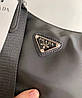 Модна жіноча нейлонова сумка чорниця Prada Прада 2 в 1, фото 6
