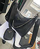 Чорна жіноча сумка Prada 2 в 1 Прада, фото 5