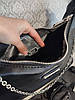 Модна жіноча чорна нейлонова сумка Prada Прада 2 в 1, фото 7