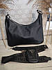 Модна жіноча нейлонова черна сумка Prada Прада, фото 6