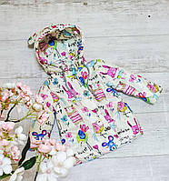 Детская куртка для девочки "Зая" 86-104
