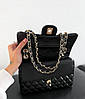 Модна жіноча чорна сумка Chanel Шанель з ручками, фото 5