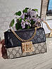Модна жіноча чорна сумка Gucci Гучі, фото 9