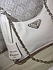 Модна жіноча нейлонова біла сумка Prada Прада 2 в 1, фото 8
