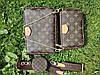 Модна жіноча коричнева сумка Louis Vuitton 3 в 1 Луї Вітон, фото 7