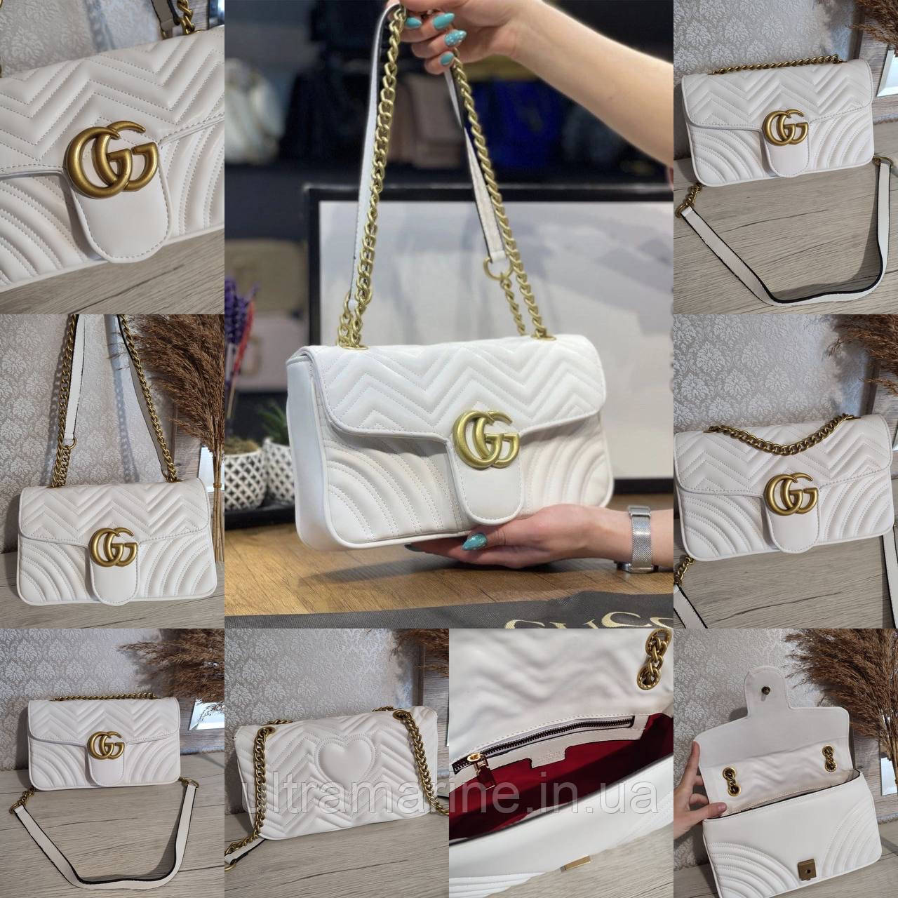 Модна шкіряна сумка Gucci Гучі
