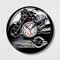Мотоцикл Honda Х4 Часы с байком Часы мотобайк Часы мотоцикл Хонда Часы виниловые Часы в холл Фанату мотоциклов