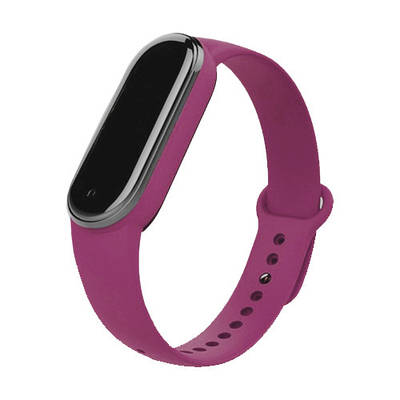Силіконовий ремінець для Mi Band 7 / 6 / 5 фіолетовий