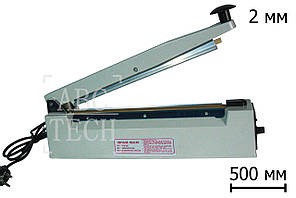 Настільний імпульсний зварювач пакетів PFS-500 Пайщик у композитному корпусі Шов 2мм Зварювач плівок ABC Tech