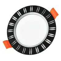 Світильник світлодіодний Biom DFR-6B 6Вт чорний круглий 5000К