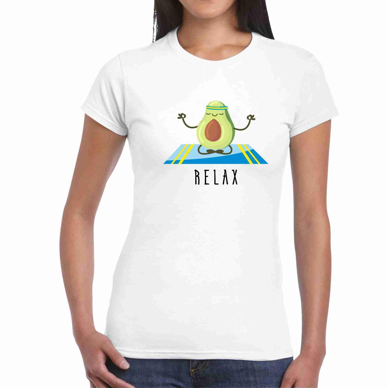 Футболка з принтом "Авокадо Relax" Push IT