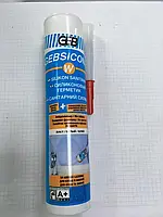 Санітарний силікон GEB GEBSICONE W 310 ml (напівпрозорий)