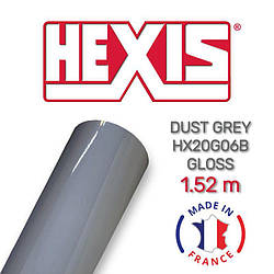 Hexis Dust Grey Gloss HX20G06B - Сіра глянцева плівка, 1.524 м