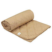 Одеяло шерстяное летнее 155х210 в микрофибре бежевое (317.52ШКУ) Качественные тонкие одеяла