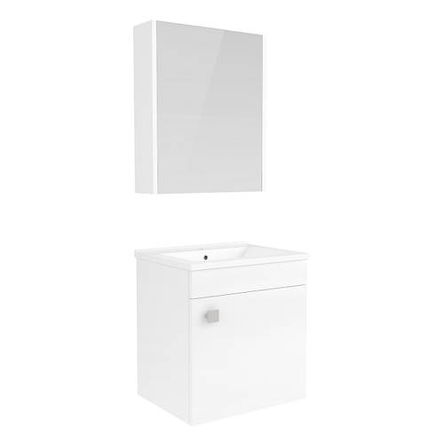 Набор мебели в ванную ROZZY JENORI ATLANT RJ02500WH белый 148544, цена ...