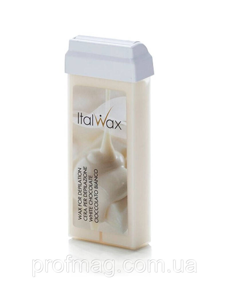 Віск касетний, віск для депіляції рук та ніг, білий шоколад Flex Ital waxx