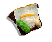 Мыло сувенирное ароматизированное "Бутерброд с салом 3D" 85-90г