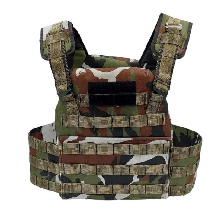 Плитоноска (Кордура) під плити 25х30см (без плит) зі стропами Molle (Камуфляж)