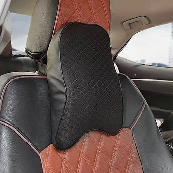 Автомобільна подушка для голови / Подушка з памʼяттю форми для шиї / Авто-подушка з ефектом памʼяті / Подушка на підголівник авто