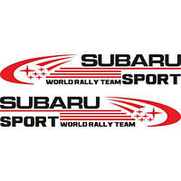 Набор виниловых наклеек на зеркала авто - Subaru sport размер 15 см ( 2 шт.)