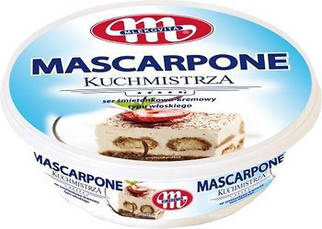 Сир маскарпоне Mlekovita Mascarpone Cream Cheese Kuchmistrza 250 г 78%