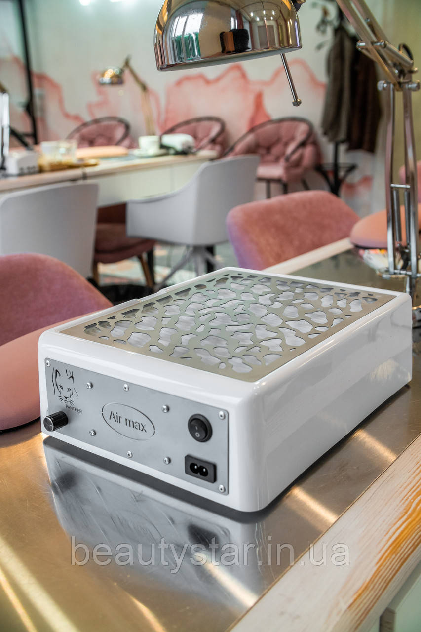 Манікюрна витяжка з фільтром Panther (2 в 1) настільна та педикюрна універсальна витяжка для майстра, фото 1