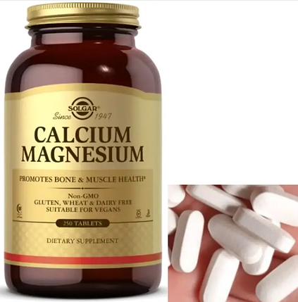 Кальцій магній Солгар Solgar Calcium Magnesium 250 таблеток, фото 2
