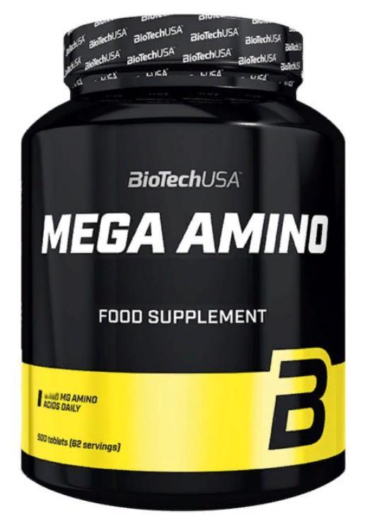 Амінокислоти Bio Tech MEGA AMINO 500 таблеток, фото 1